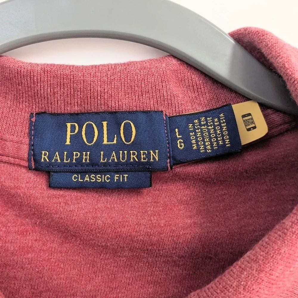 Classic Polo by Ralph Lauren Light Red Men's Polo Shirt